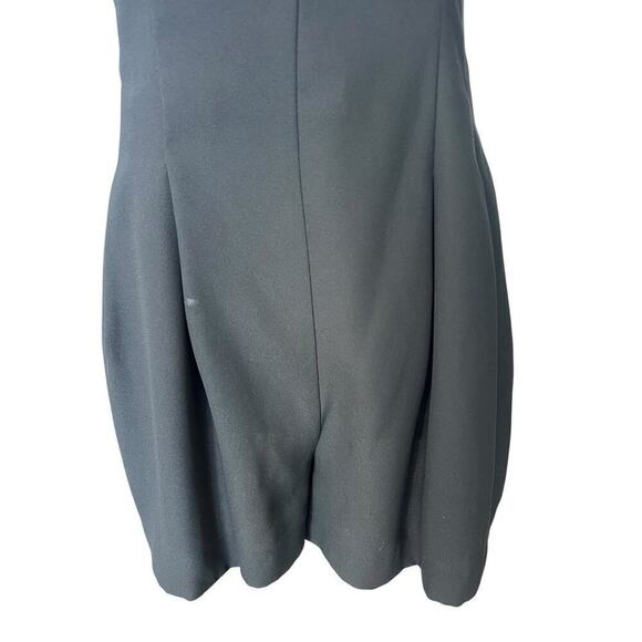 Vintage Emporio Armani Black Romper Play Suit Cowl Neck Draped Mini Size 40 US 8 - Picture 5 of 10
